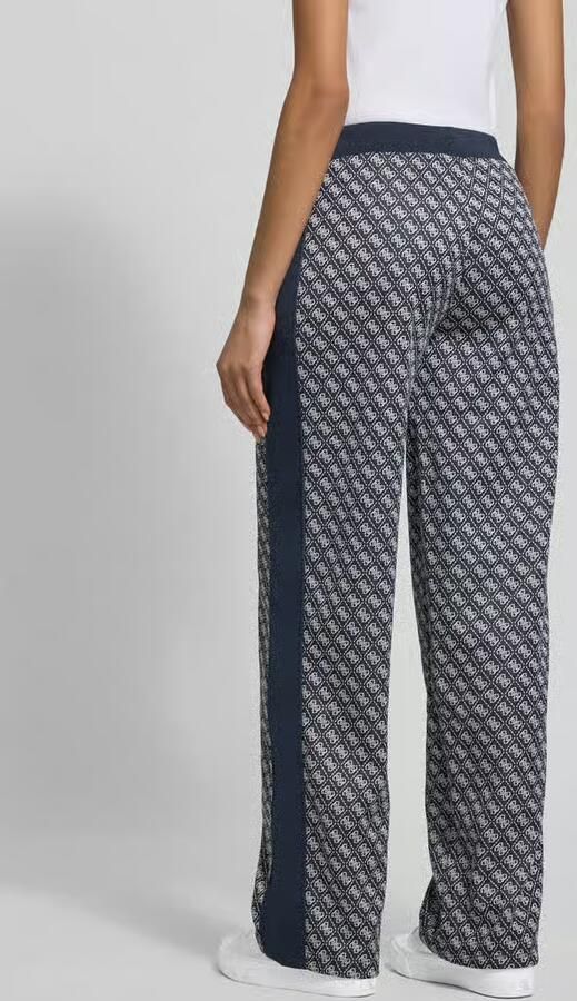 GUESS Activewear Wide leg sweatpants in all-over look model 'MAYA'