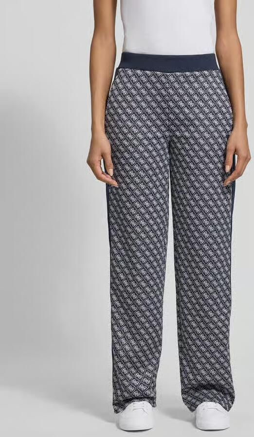 GUESS Activewear Wide leg sweatpants in all-over look model 'MAYA' - Foto 3