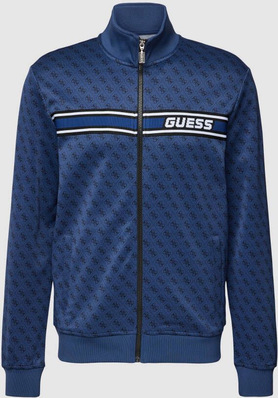 Guess Activewear Sweatjack met logostitching model 'KORBIN'