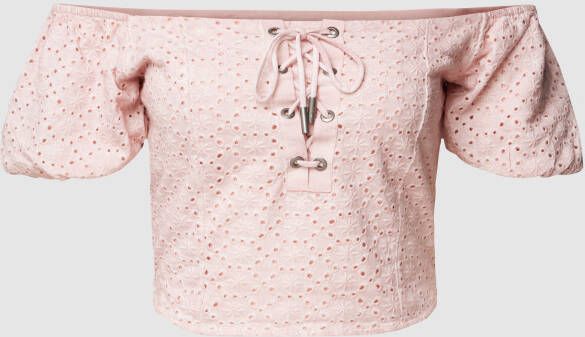 Guess Blouse met broderie anglaise
