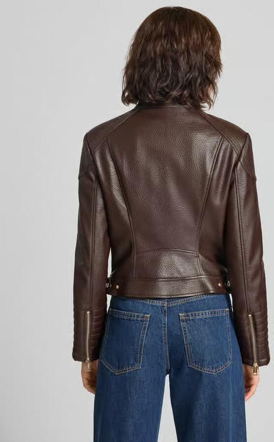 Guess bikerjack in leerlook model 'MARLENE CARIBOU'
