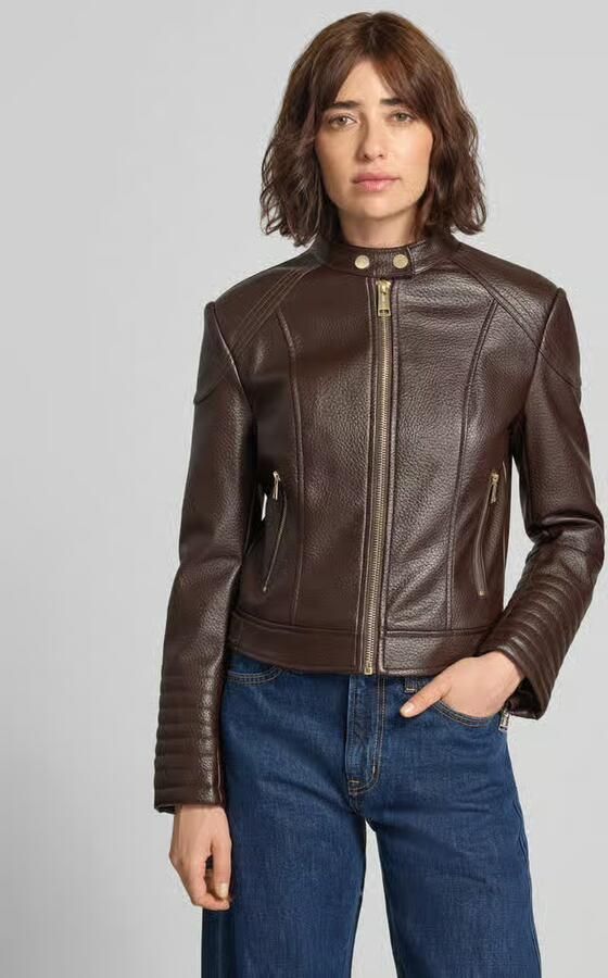 Guess bikerjack in leerlook model 'MARLENE CARIBOU' - Foto 4