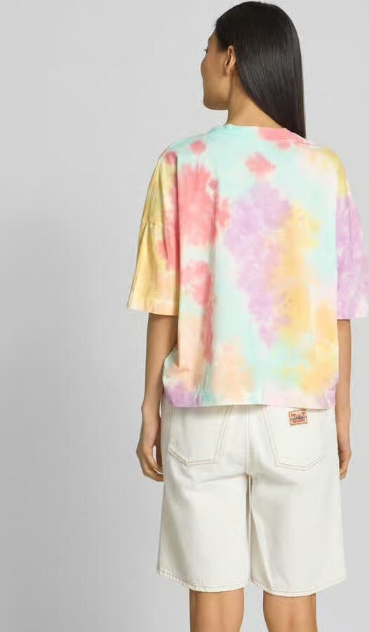 Guess Boxy fit T-shirt met extra brede schouders model 'STARFISH'