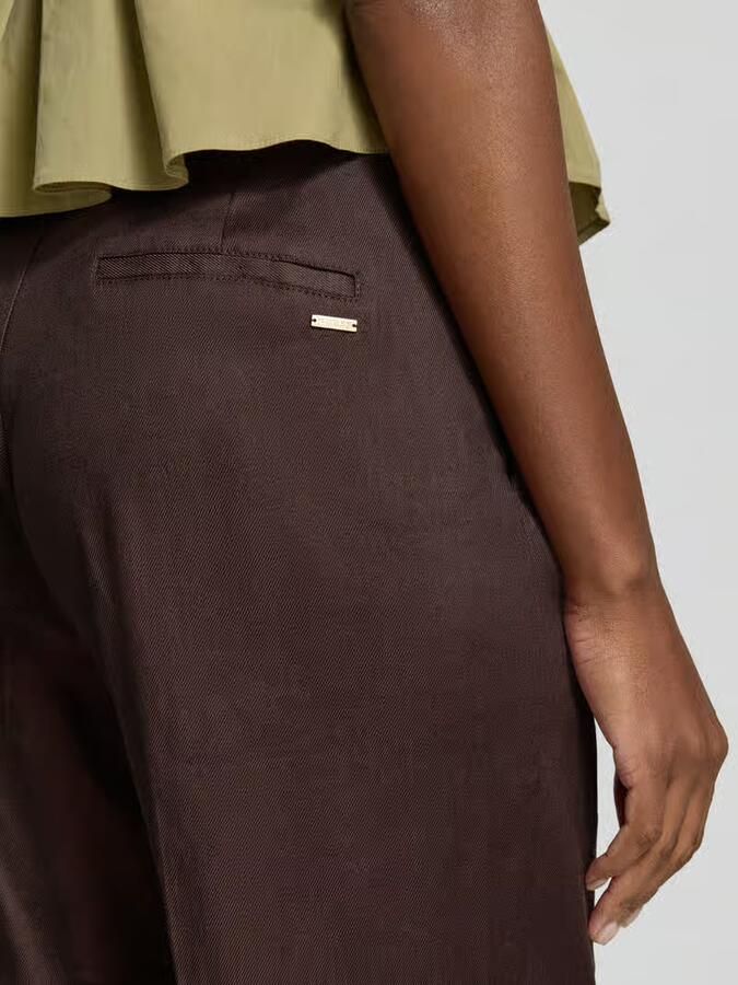 Guess Broek van linnenmix met persplooien model 'CARLA'