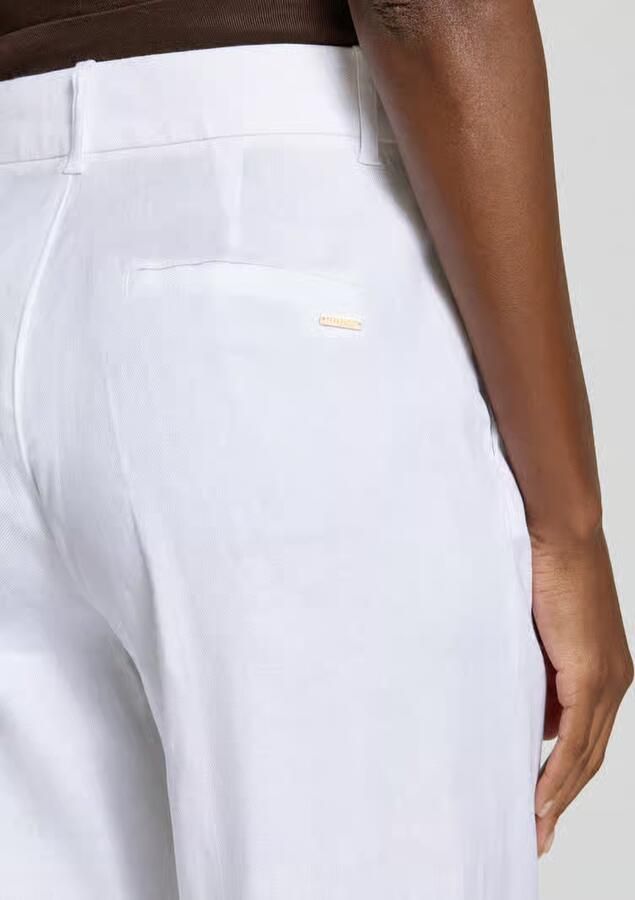 Guess Broek van linnenmix met persplooien model 'CARLA'