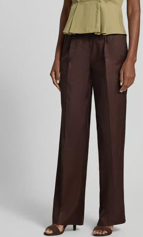 Guess Broek van linnenmix met persplooien model 'CARLA' - Foto 2