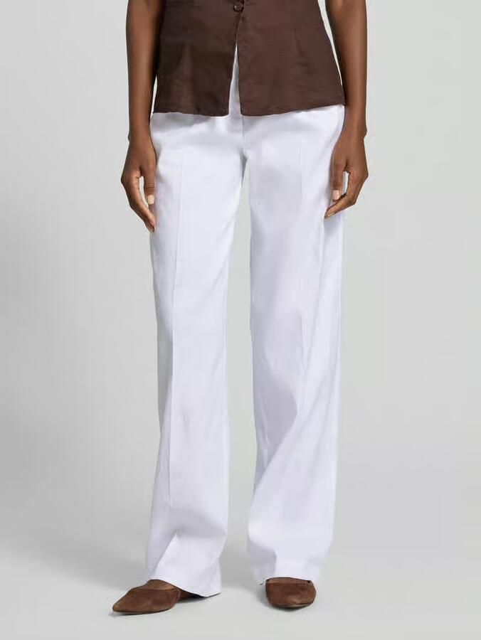 Guess Broek van linnenmix met persplooien model 'CARLA' - Foto 2