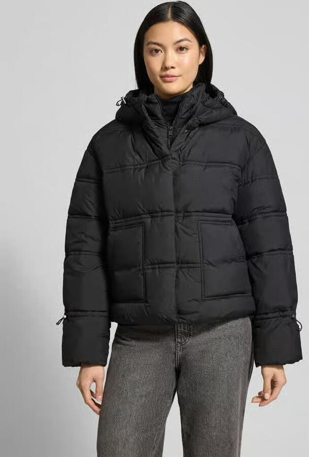 Guess Cropped fit gewatteerd jack met opgestikte zakken model 'Daisy' - Foto 3