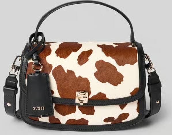 Guess Crossbody tas van echt rundleer model 'Audrey' - Foto 2