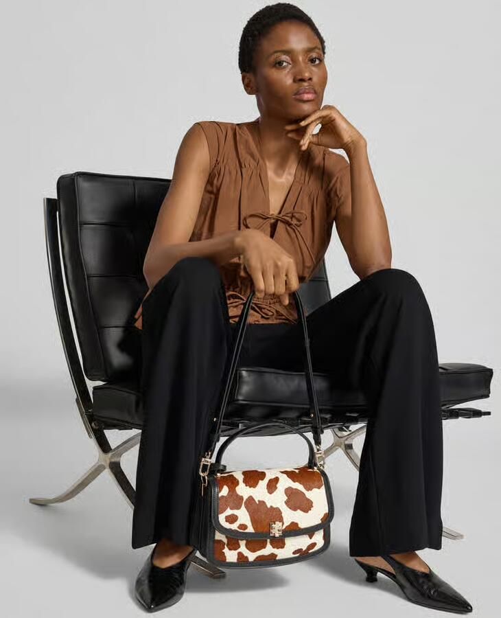 Guess Crossbody tas van echt rundleer model 'Audrey' - Foto 2