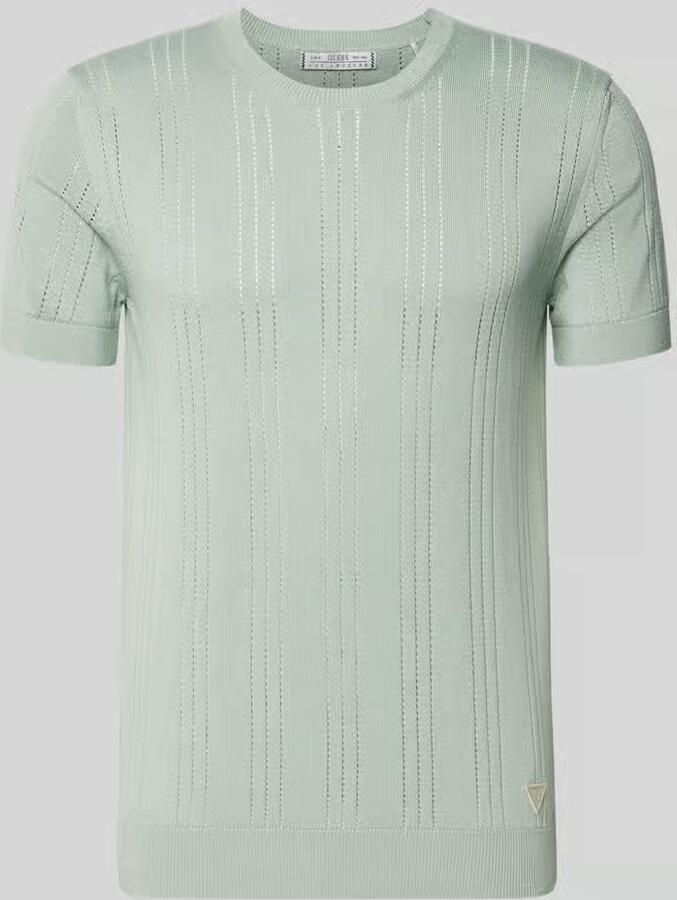 Guess Gebreid shirt van mix van viscose en katoen model 'LINDON' - Foto 2