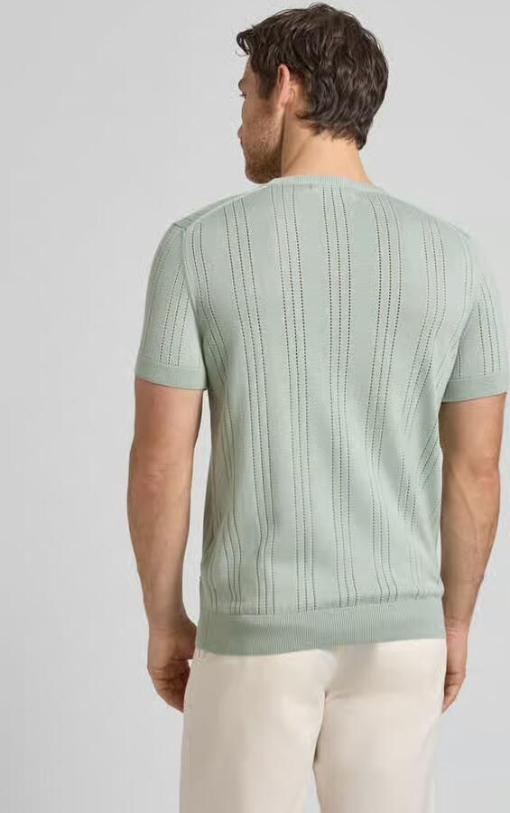 Guess Gebreid shirt van mix van viscose en katoen model 'LINDON' - Foto 3