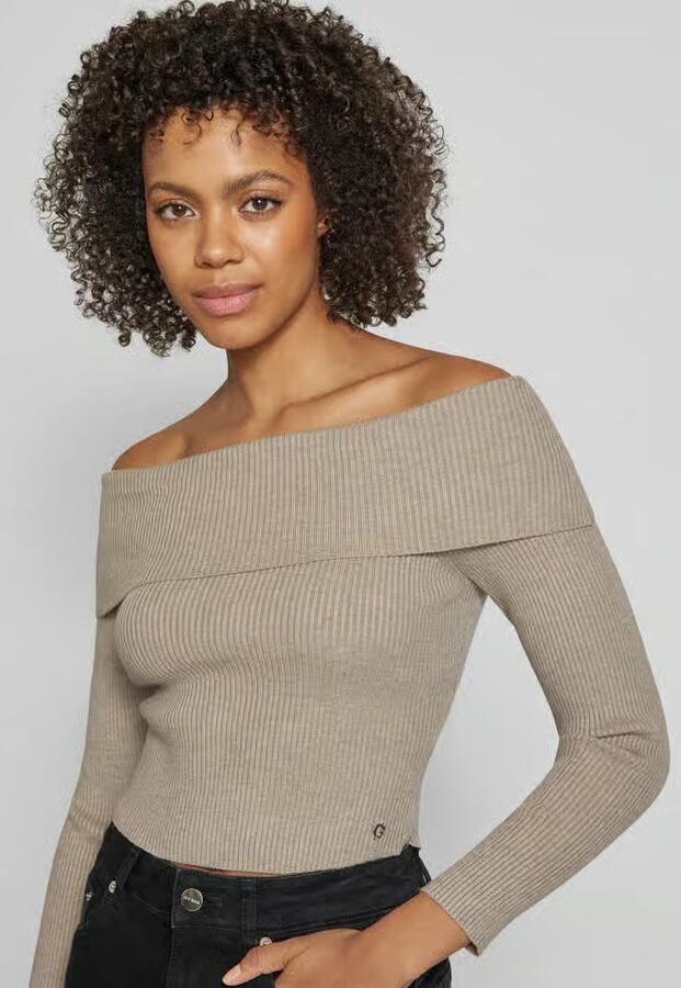 Guess Gebreide pullover in off shoulder-design model 'NINA'