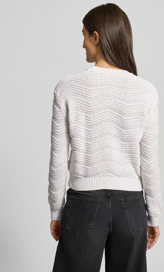 Guess Gebreide pullover met geribde boorden