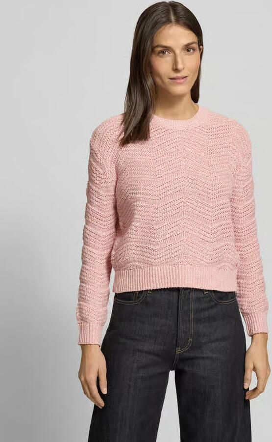 Guess Gebreide pullover met geribde boorden - Foto 3