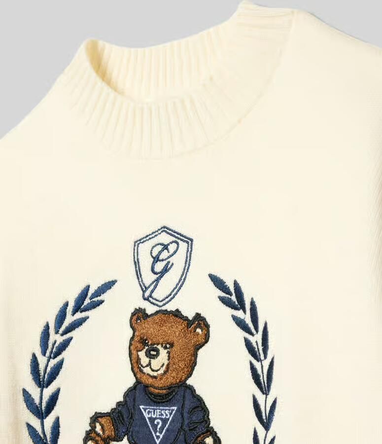 Guess Gebreide pullover met labelstitching - Foto 2