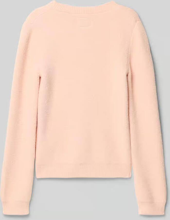 Guess Gebreide pullover met logo-applicatie
