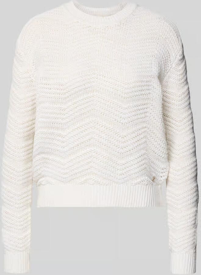 Guess Gebreide pullover met ribboorden