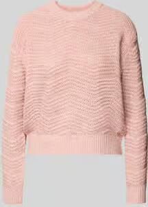 Guess Gebreide pullover met geribde boorden