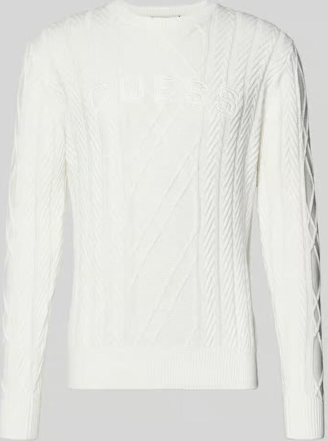 Guess Gebreide pullover van een mix van katoen en modal