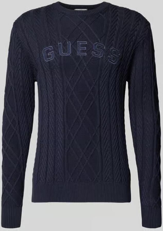 Guess Gebreide pullover van een mix van katoen en modal