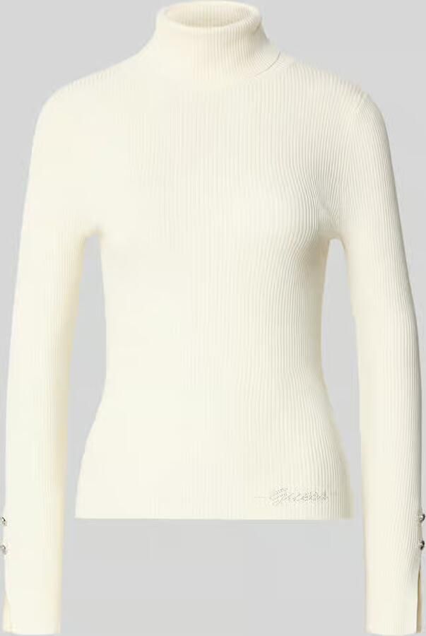 Guess Gebreide pullover van viscosemix met col
