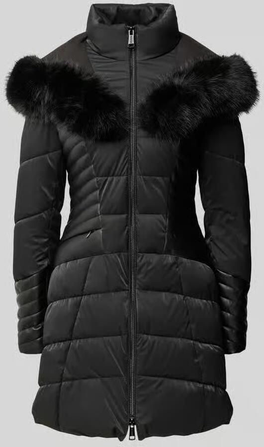 Guess Regular fit gewatteerde lange jas met tweewegsritssluiting model 'Oxana'