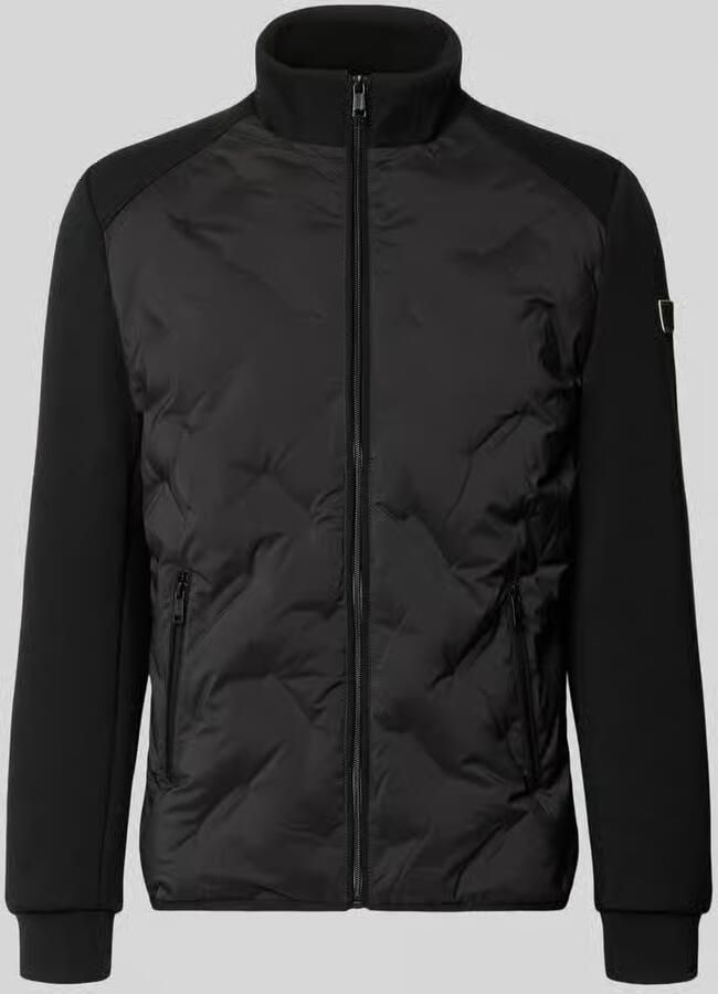 Guess Regular fit gewatteerd jack met opstaande kraag