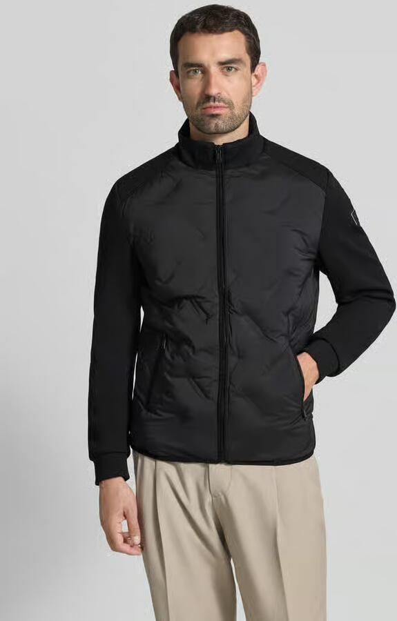 Guess Regular fit gewatteerd jack met opstaande kraag - Foto 4