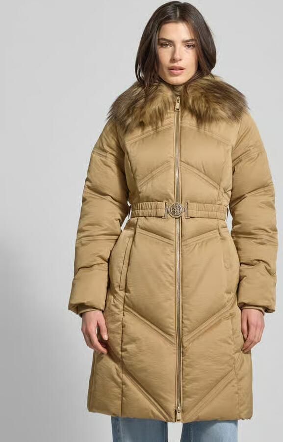 Guess Gewatteerde lange jas met riem model 'ALIENOR' - Foto 2