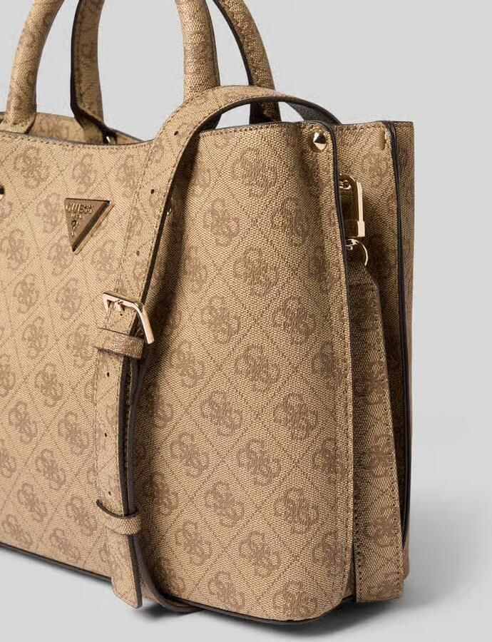 Guess Handtas in handtassenlook met all-over labelprint model 'MERIDIAN II' - Foto 2
