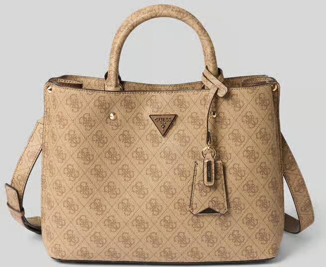 Guess Handtas in handtassenlook met all-over labelprint model 'MERIDIAN II' - Foto 3