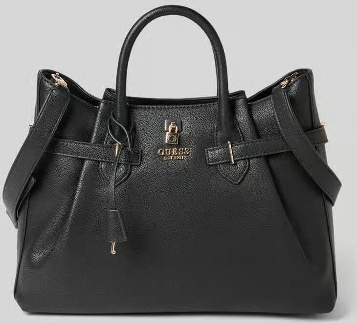 Guess Handtas in leerlook met logo-applicatie