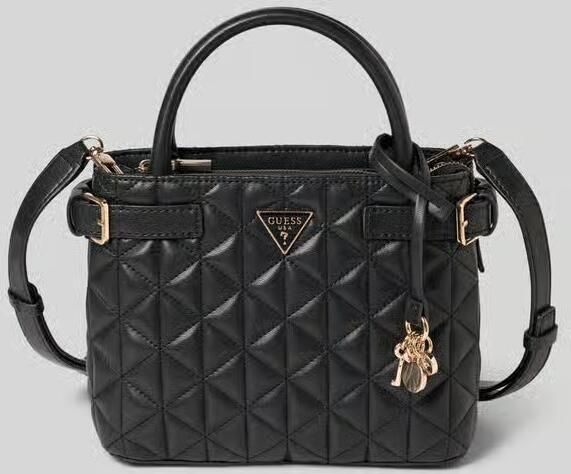 Guess Handtas met doorgestikte naden model 'PAISLEIGH SMALL SATCHEL'