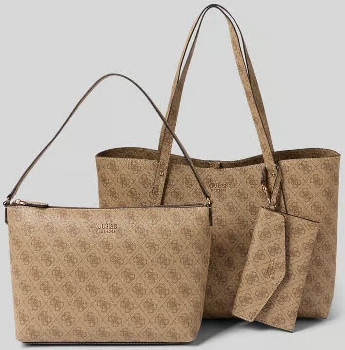 Guess Handtas met labelapplicatie model 'BRENTON TOTE' - Foto 6