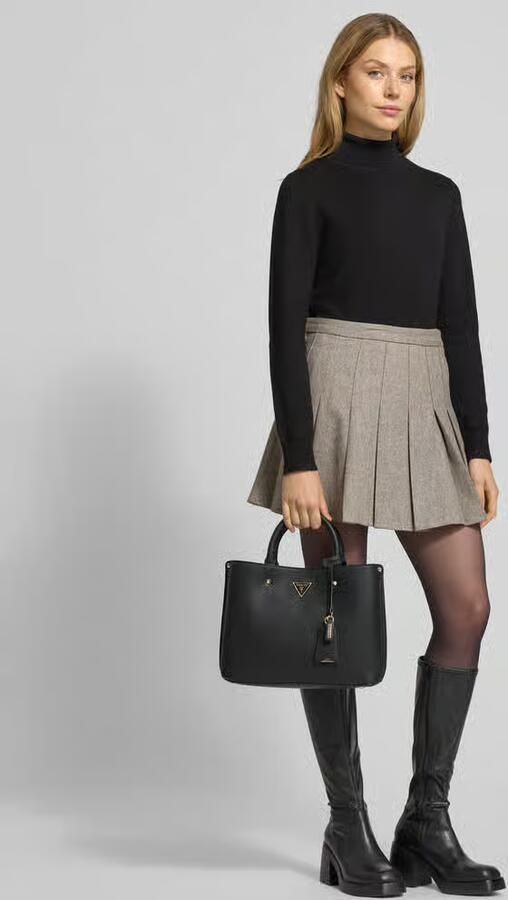 Guess Handtas met labelapplicatie model 'MERIDIAN II GIRLFRIEND' - Foto 3