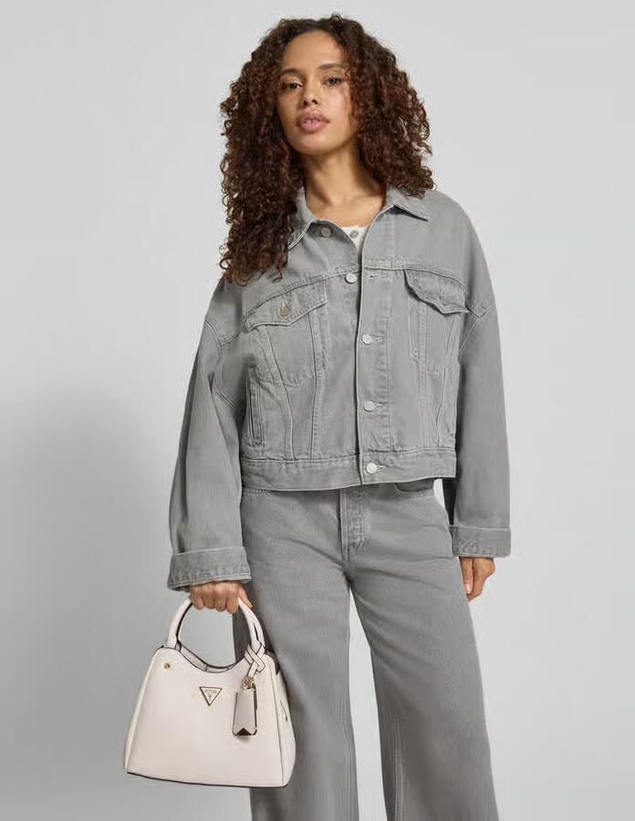 Guess Handtas met labelapplicatie model 'ECO MERIDIAN II' - Foto 2