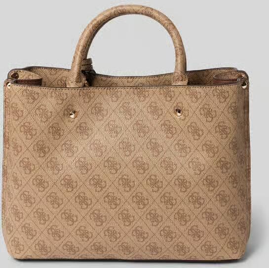 Guess Handtas in handtassenlook met all-over labelprint model 'MERIDIAN II'