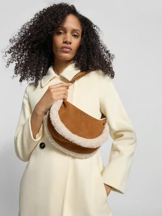 Guess Handtas van runderleer model 'AMITA HOBO' - Foto 2
