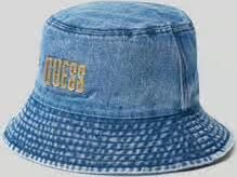 Guess Hoed in denimlook met labelapplicatie