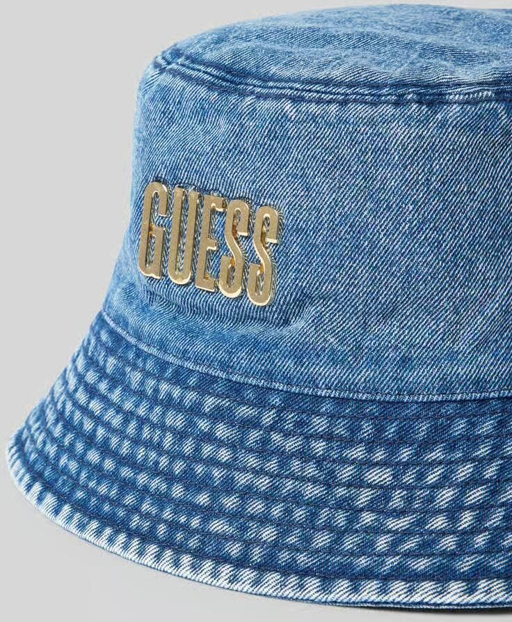 Guess Hoed in denimlook met labelapplicatie - Foto 2