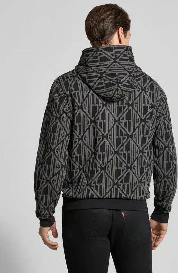 Guess HOODIE in all-over look met Kangoeroezak - Foto 4
