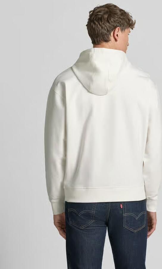 Guess hoodie met labelprint en kangoeroezak - Foto 3