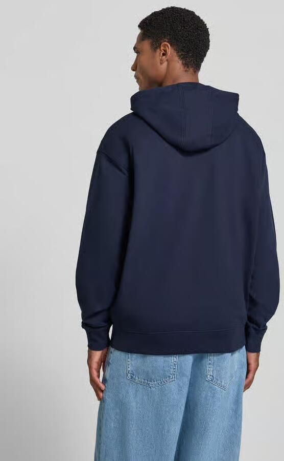 Guess hoodie met labelprint en kangoeroezak - Foto 3