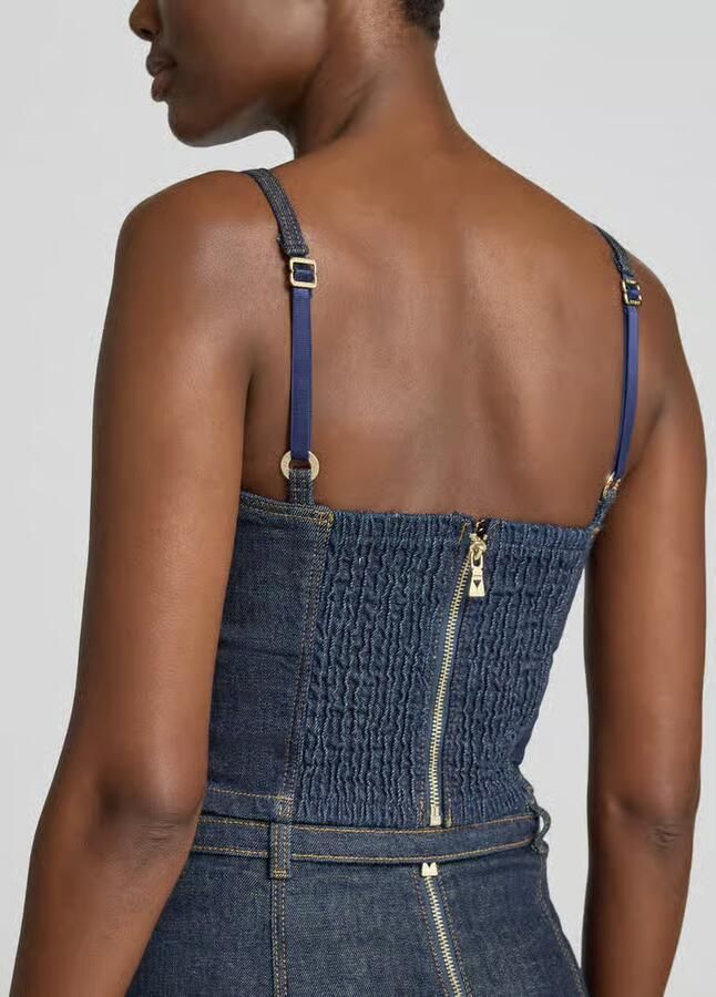 Guess Jeanstof met spaghettibandjes model 'ZELDA'