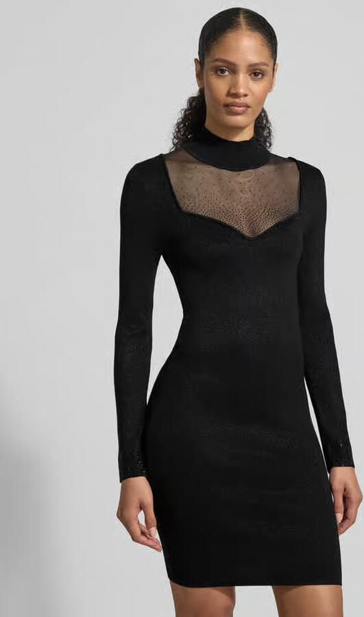 Guess Slim fit jurk van viscosemix met siersteentjes model 'Lucy' - Foto 2