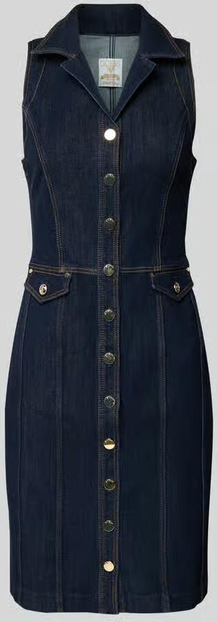 Guess Knielange jeansjurk met knoopsluiting model 'DESTINY'