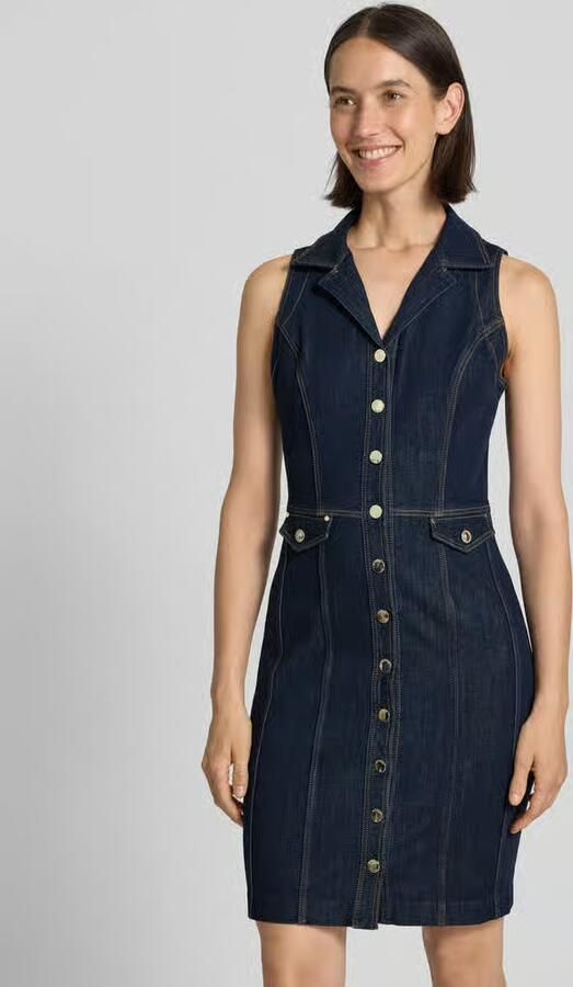 Guess Knielange jeansjurk met knoopsluiting model 'DESTINY' - Foto 3