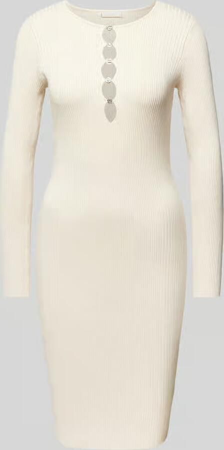 Guess Knielange jurk in riblook model 'ALPHABET CHARM MELISSA'