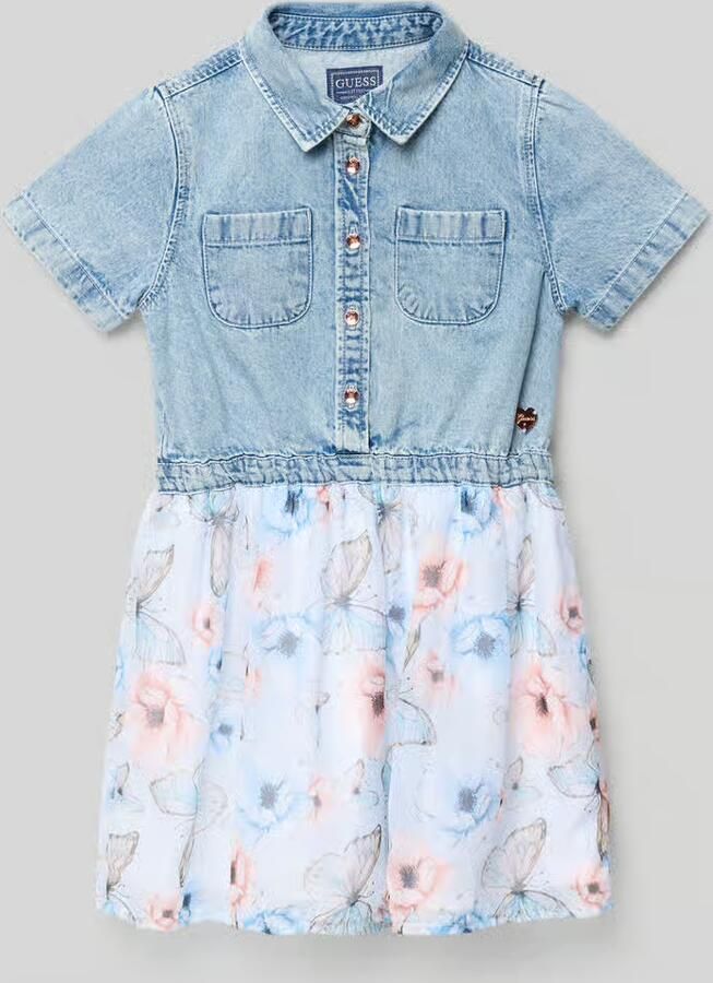 Guess Knielange jurk met knoopsluiting